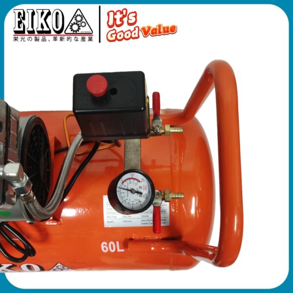 EKA6040-OL 4.0HP 60L Oiless Oilfree Silent Air Compressor - Image 8